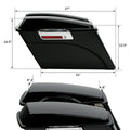 Hard Saddle Bags with Chrome Brackets for Harley Softail (1984–2017)