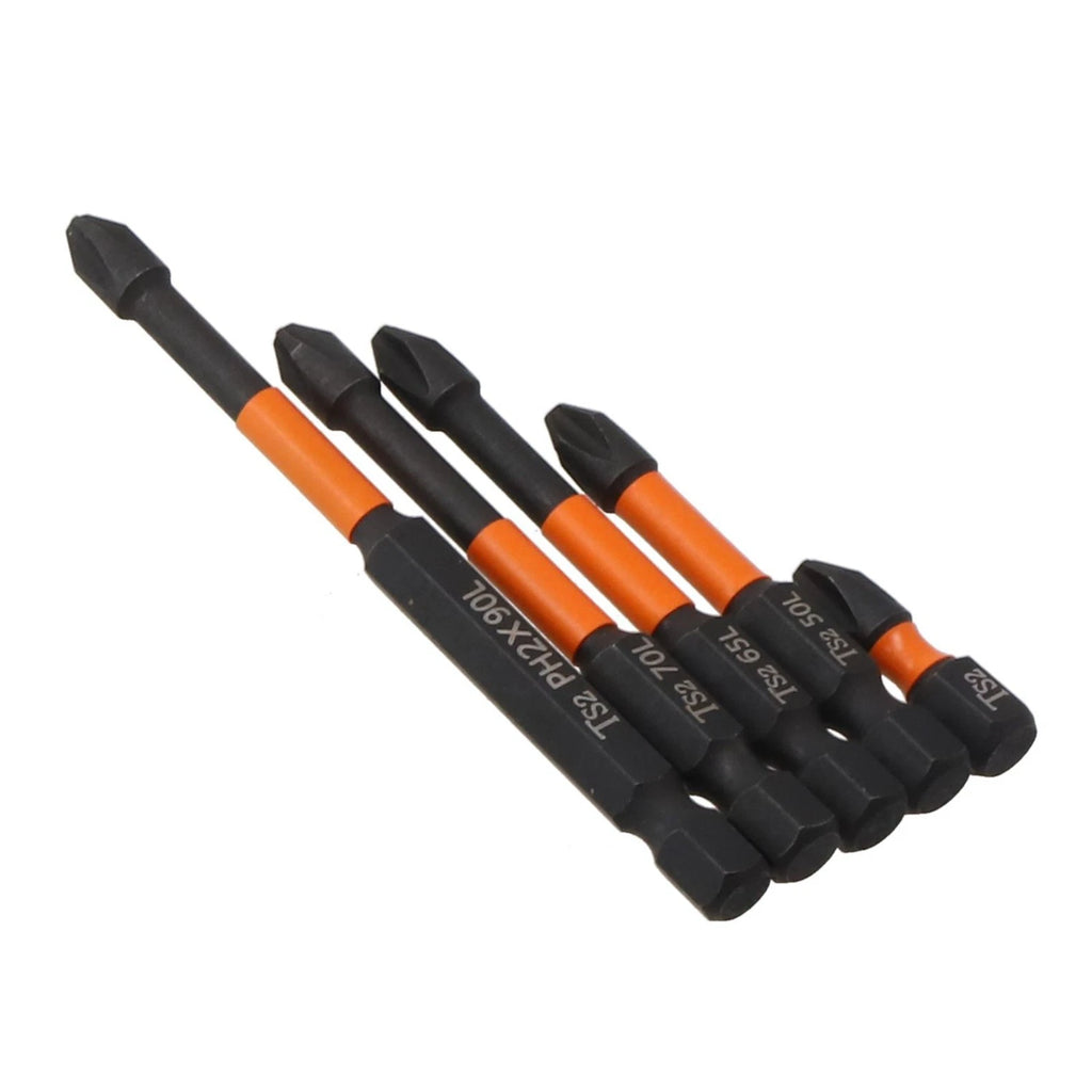 Set of 10 Magnetic Screwdriver Bits for (90mm, PH2)