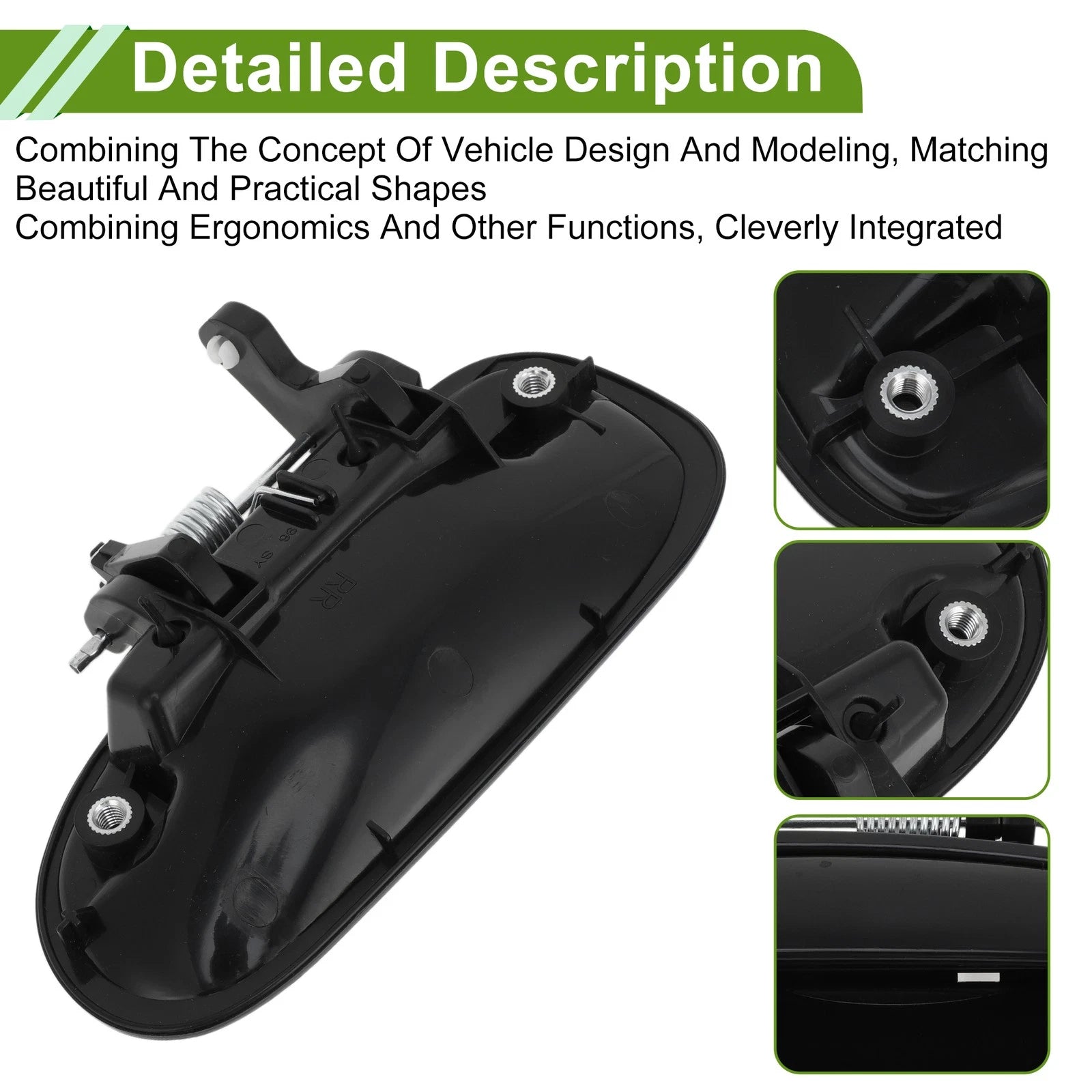 Exterior Door Handle Replacement Rear Right for Honda Civic (1996–2000)
