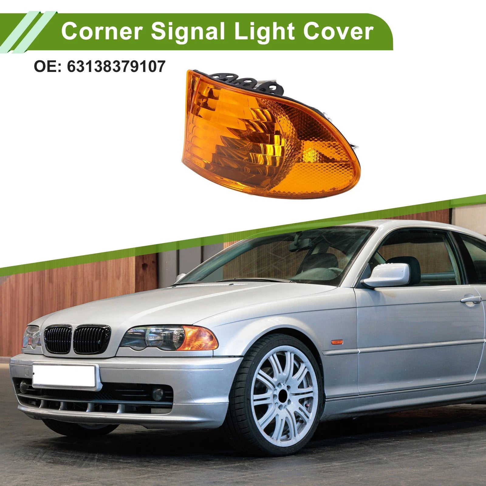Left Corner Signal Light Cover Replacement for BMW 7 Series (1999–2001)