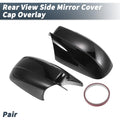 Rearview Mirror Cover Overlay Gloss Black for Dodge Charger (2011–2021)