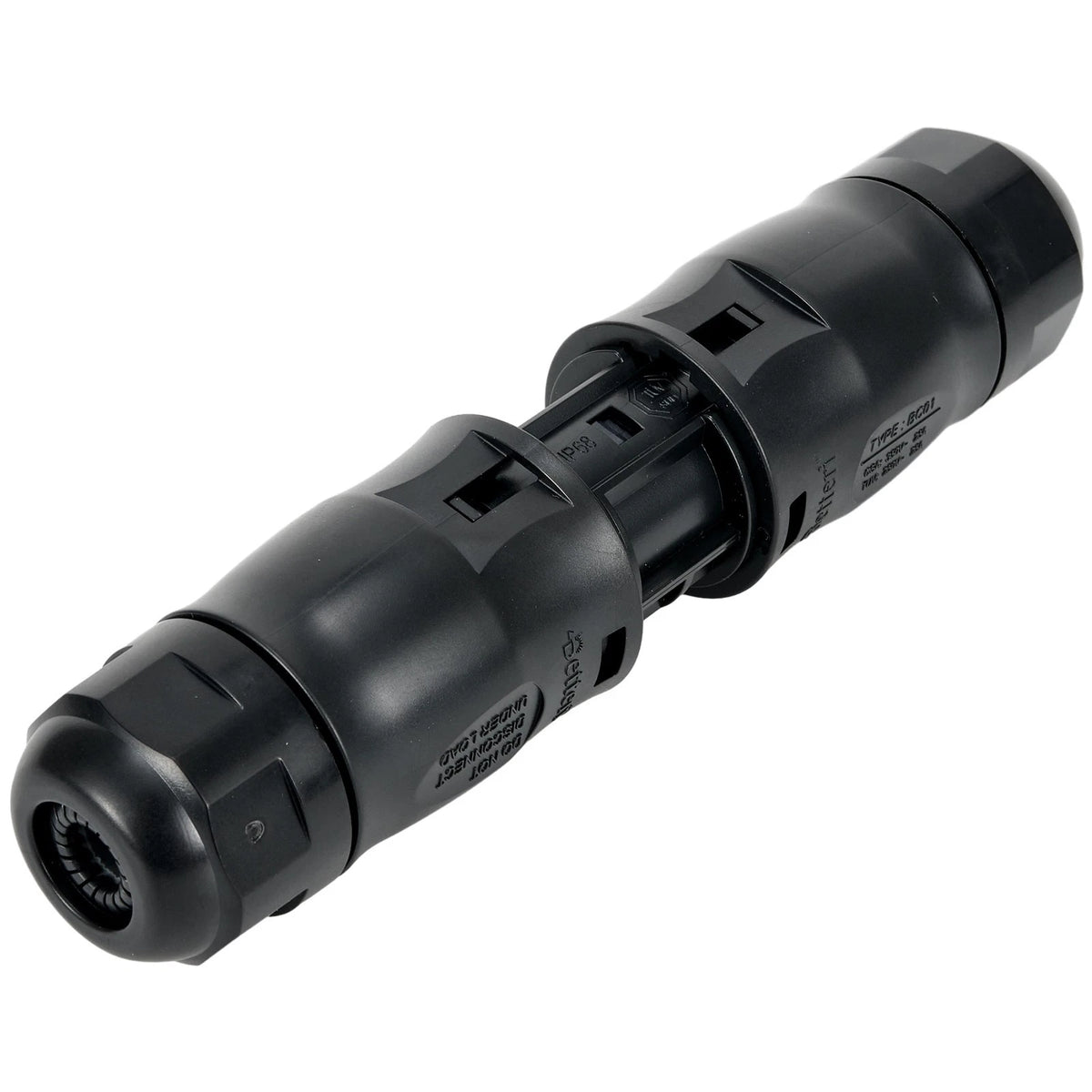 3Pin Waterproof Coupling Socket & Plug for Inverter Connection (IP67)