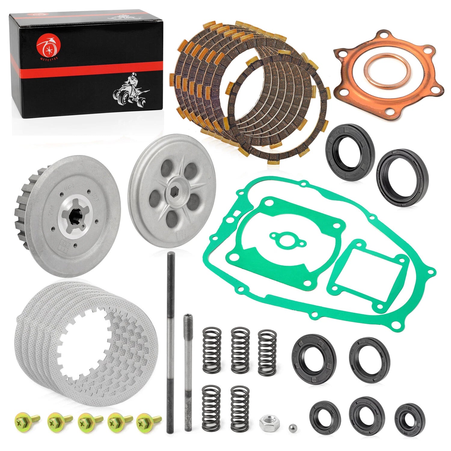 Clutch Plates Kit & Gasket for Yamaha Blaster YFS200 (1988–2006)