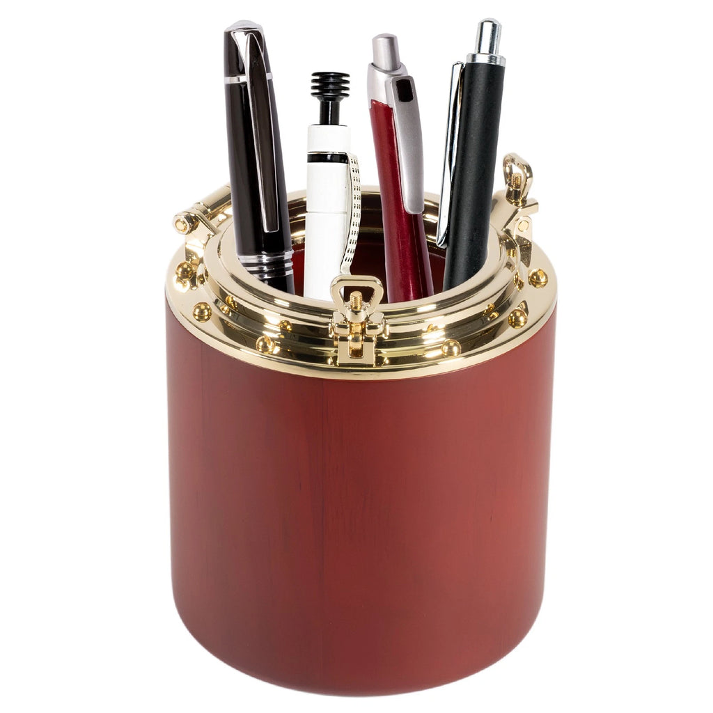 Porthole Collection Nautical Pencil Holder for Desk
