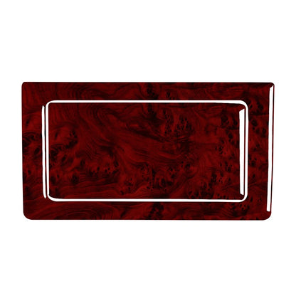 Red Wood Grain Rear Storage Box Panel Cover Trim for BMW 3 Series E36 (1994–1996)