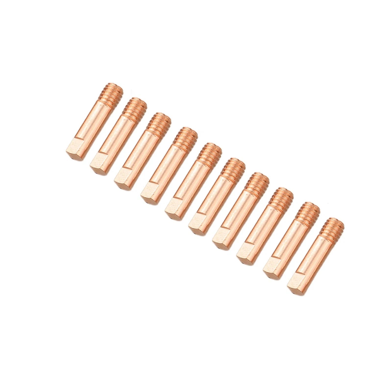 10PCS Copper Welding Contact Tips for 15AK MIG Torch (1.0mm Wire)