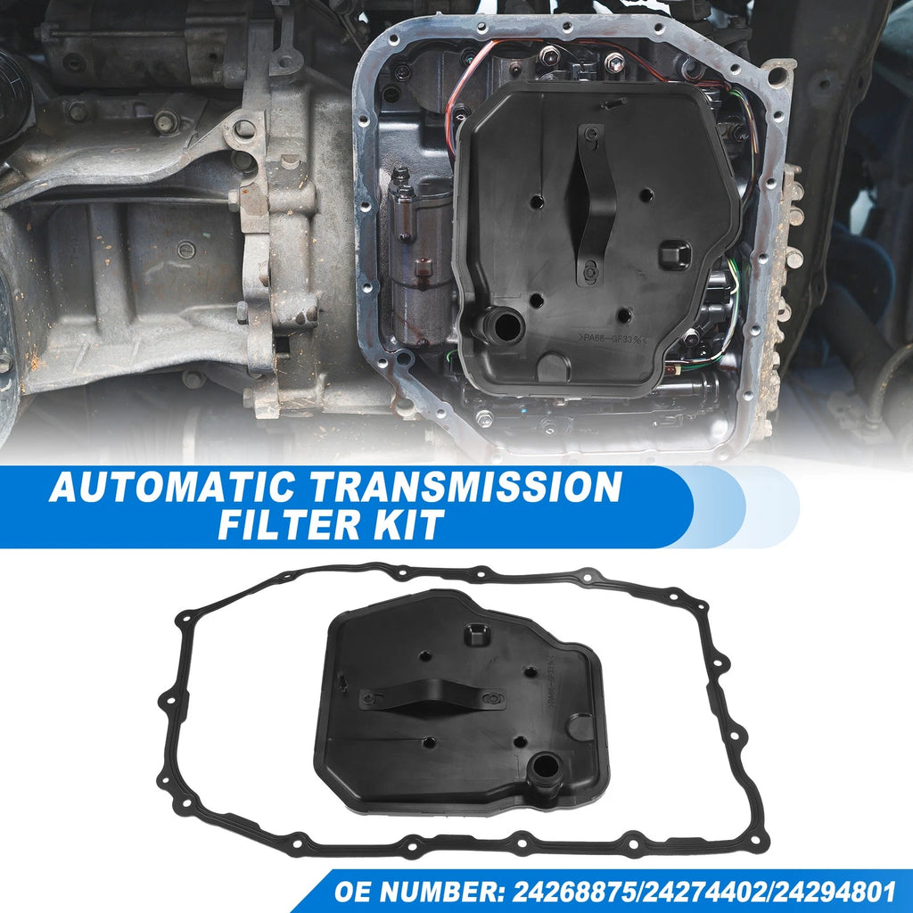Transmission Filter Oil Pan Gasket Kit Replacement for Chevrolet 2500 (2006–2016)