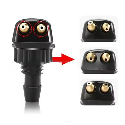 Set of 2 Adjustable Windshield Washer Wiper Nozzles for