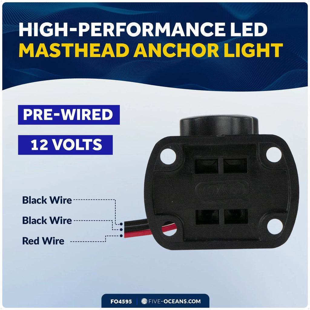 Stern Light Anchor Light for Boat (10.5")