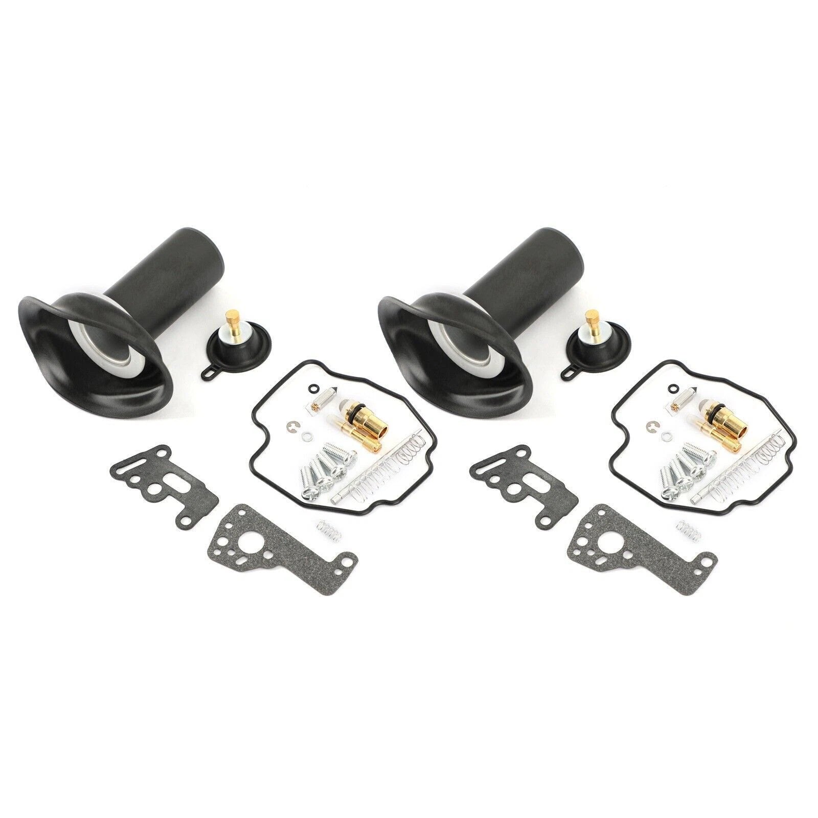 Set of 2 Carburetor Repair Kit Plunger Diaphragm for Yamaha Virago 535 (1990–2001)