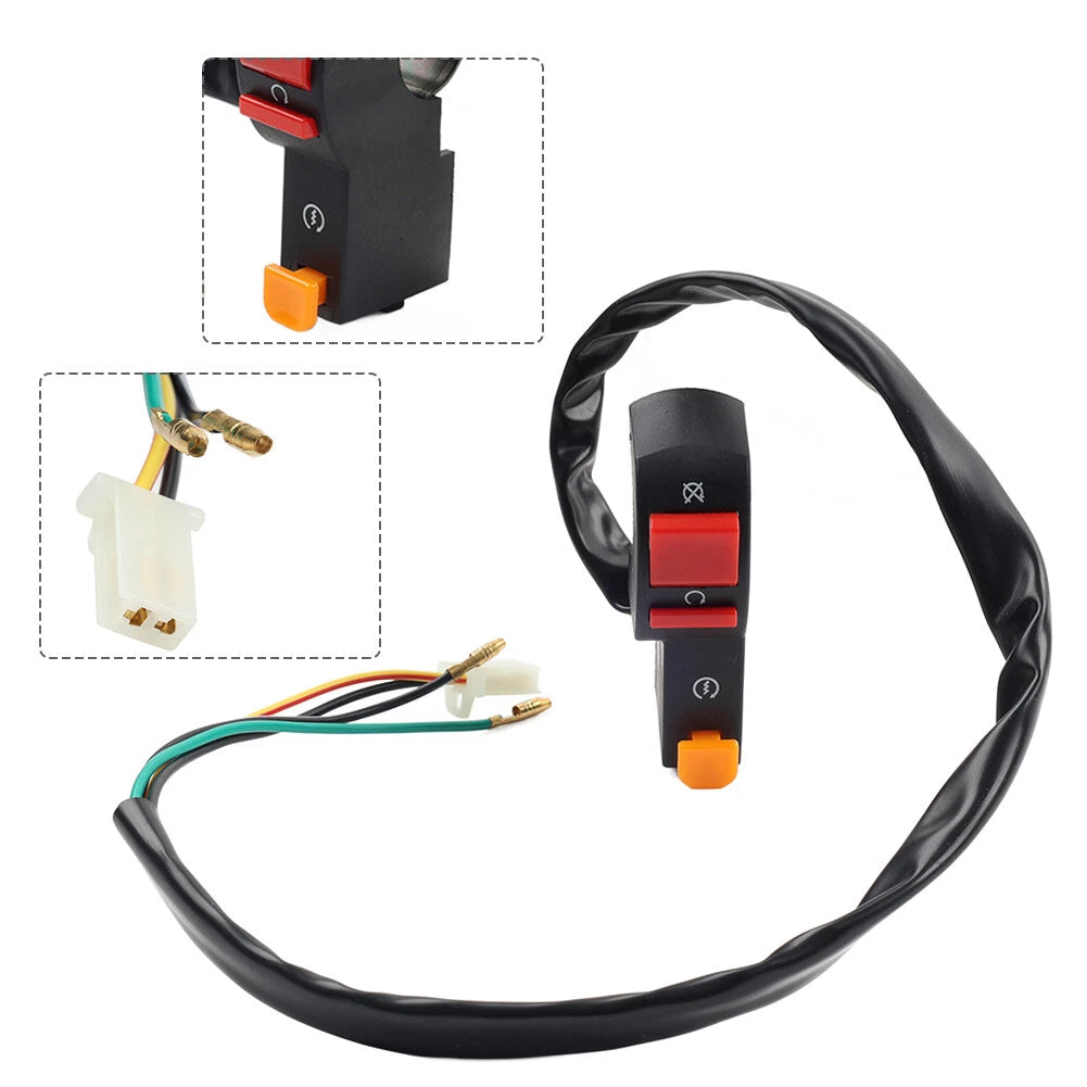 Universal 12V Handlebar ON/OFF Switch for Motorcycle Scooter (7/8" 22mm)