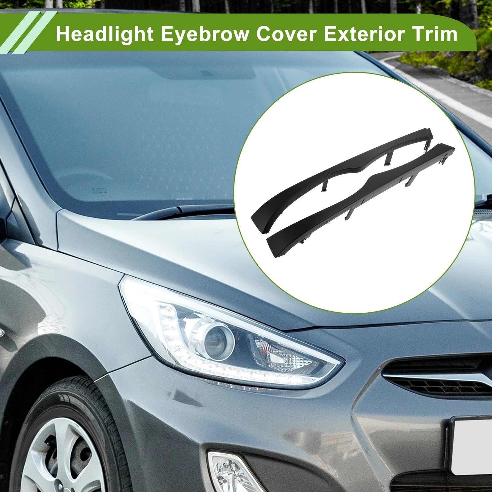 Headlight Eyebrow Cover Replacement for BMW 3 Series E46 (1998–2005)
