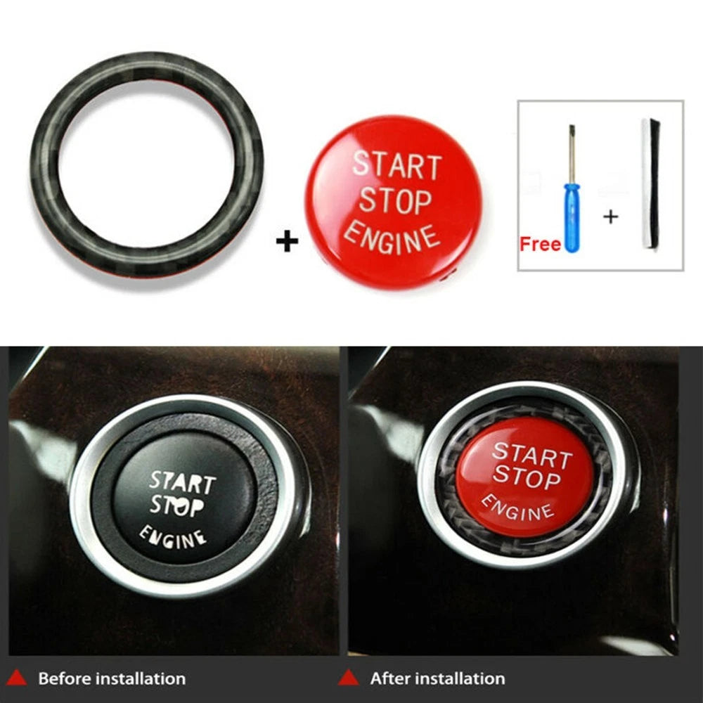 Button Ring Cover for (2009–2012) - Real Carbon Fiber, 2x Tool