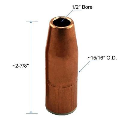 MIG Gas Nozzle for Welding Torch (Compatible with )