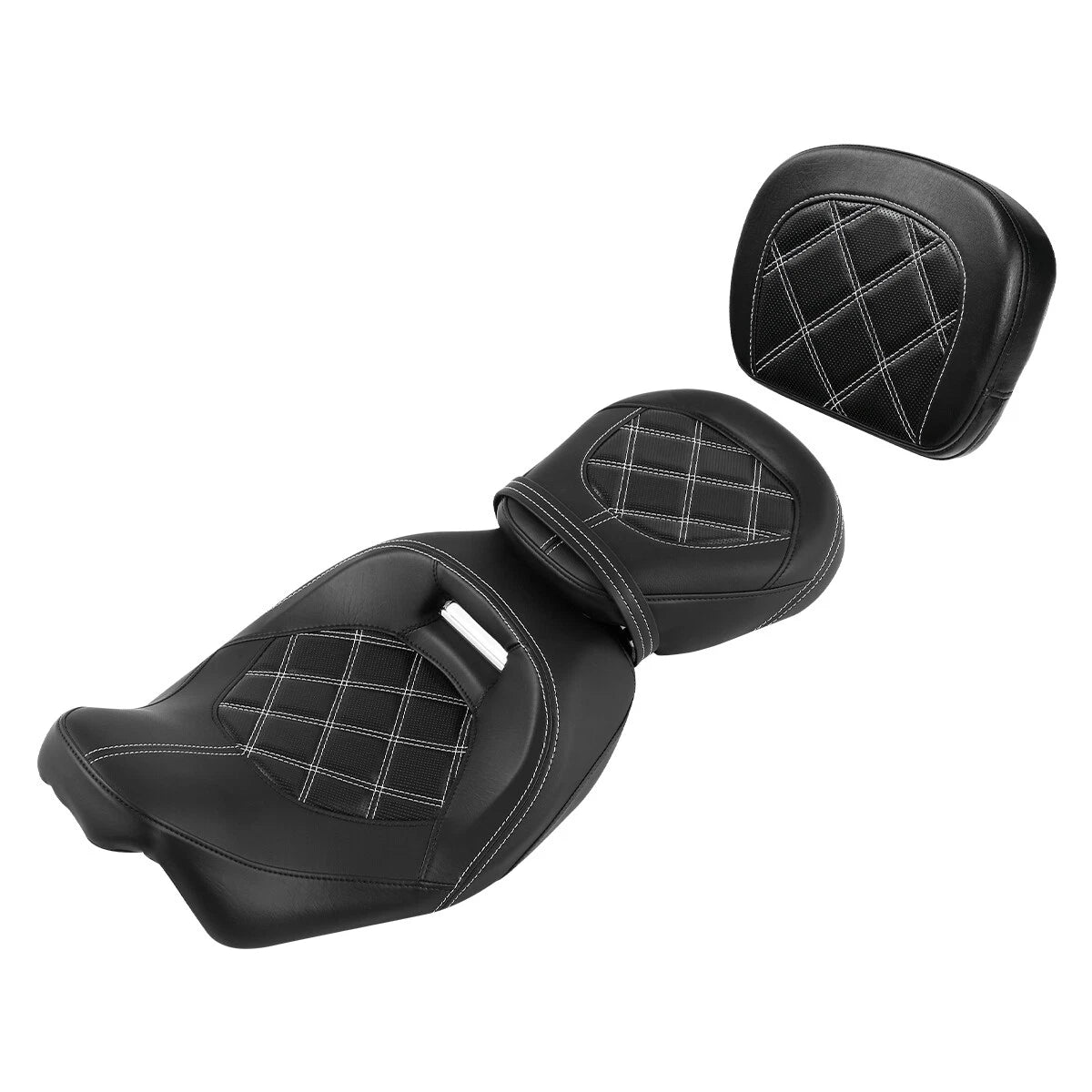Rider Passenger Seat with Pad for Harley Road Street Glide (2009–2023)