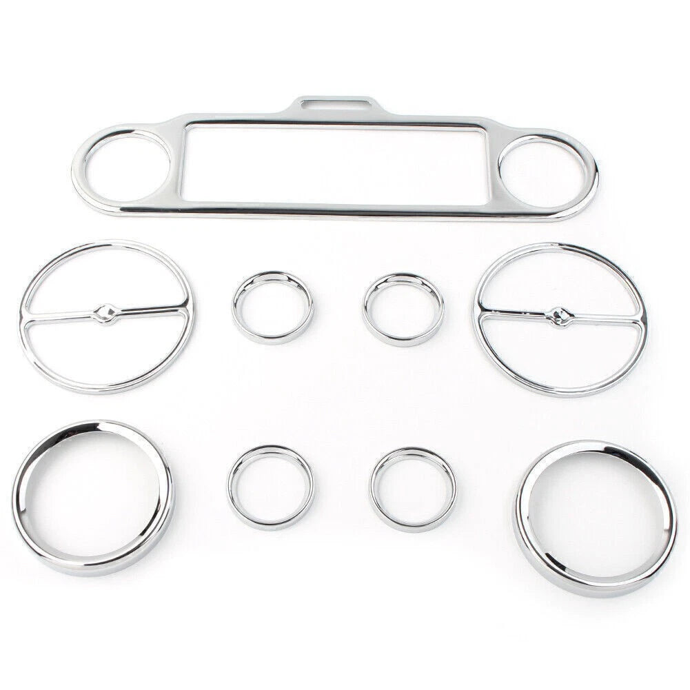 Radio Gauge Inner Fairing Trim Kit For Harley Electra Glide Street Glide 1996-13