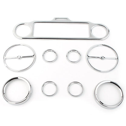 Radio Gauge Inner Fairing Trim Kit For Harley Electra Glide Street Glide 1996-13