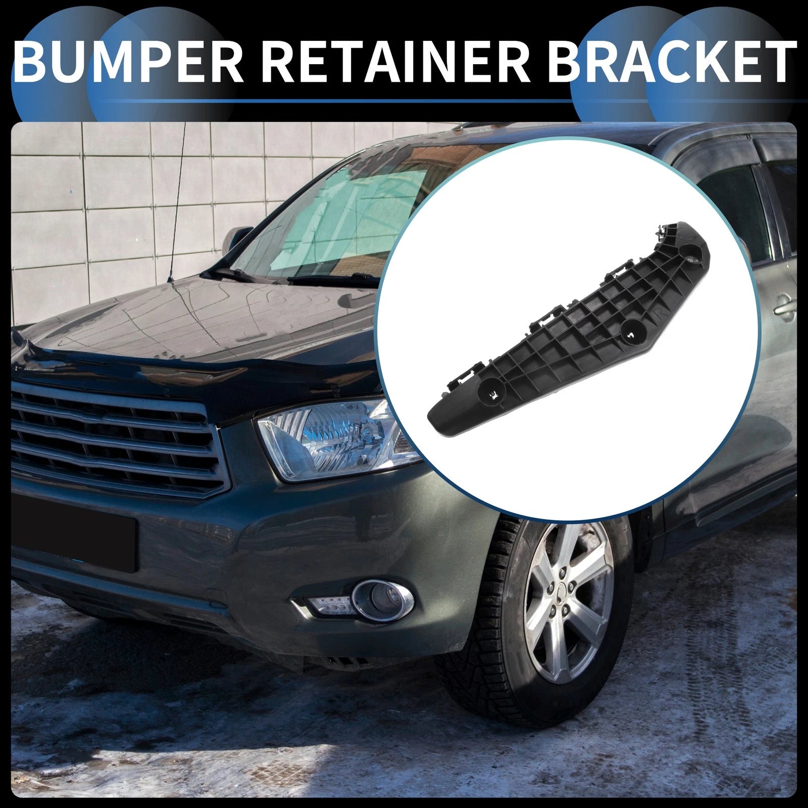 Left Front Bumper Retainer Bracket Replacement for Toyota Highlander (2014–2019)