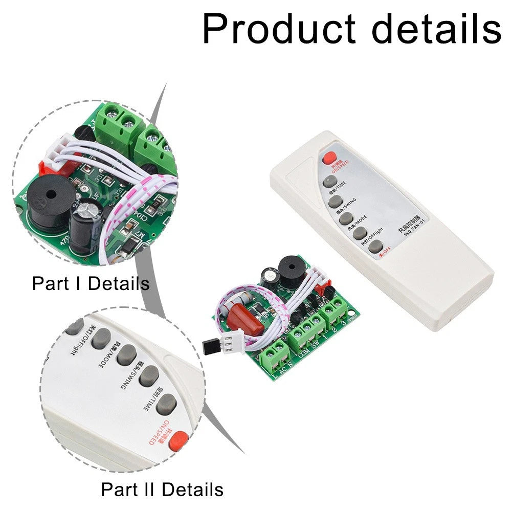 Remote Control Circuit Board for AC Fans (AC110220V)