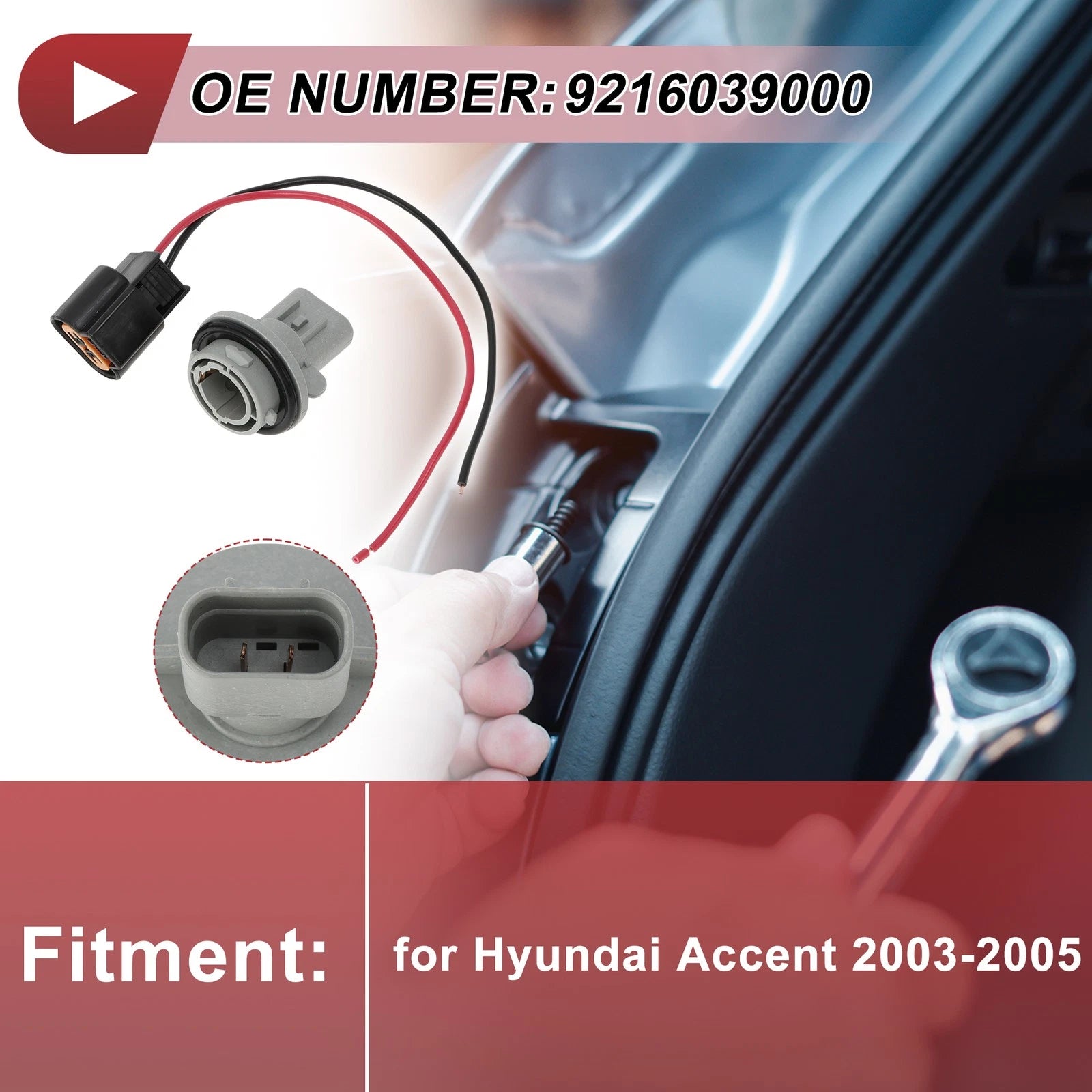 Turn Signal Light Socket Wiring Set for Hyundai Accent (2003–2005)