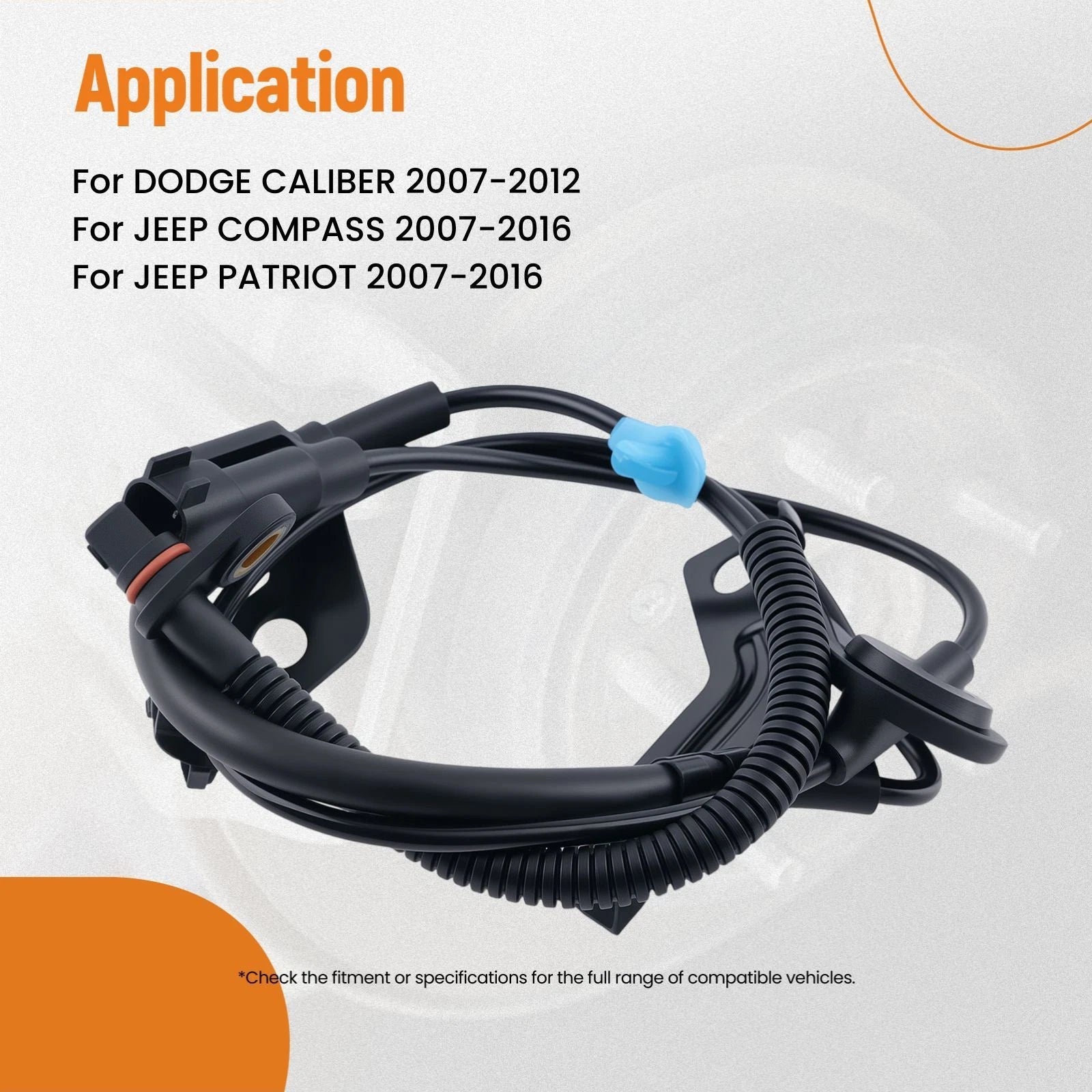 ABS Speed Sensor Left for Jeep Compass (2007–2016) 5105063AA 5105063AB