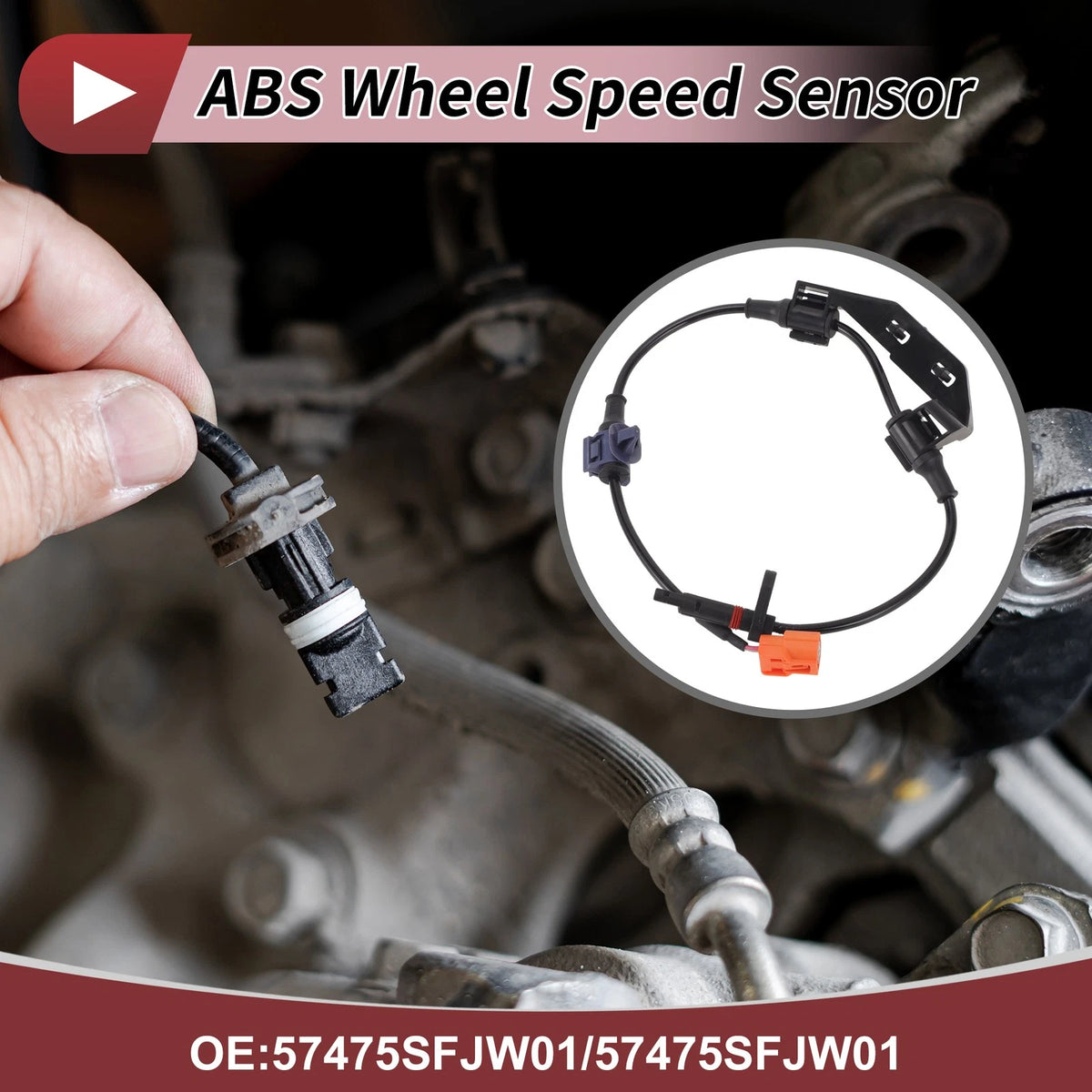 ABS Wheel Speed Sensor No. 57475SFJW01 for Honda Odyssey (2005–2010)