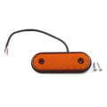 2X LED Oval Side Marker Indicator Light for Trailer Truck