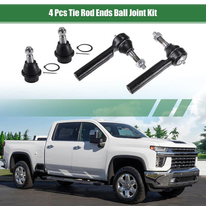 4PC Front Suspension Tie Rod End Kit Replacement for Chevrolet Tahoe (2007–2014)