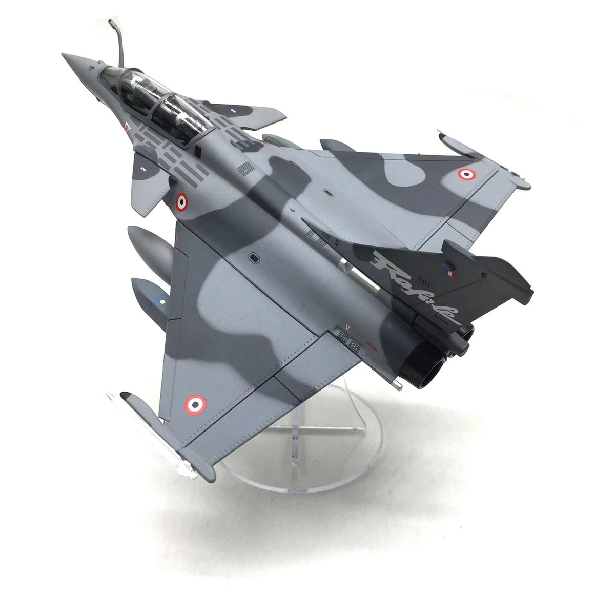 1:72 French Air Force Rafale B Fighter Aircraft Model (Camouflage Version)
