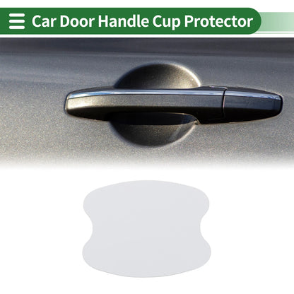 Set of 4 Door Handle Cup Protectors for (2.67"x3.34") Matte White