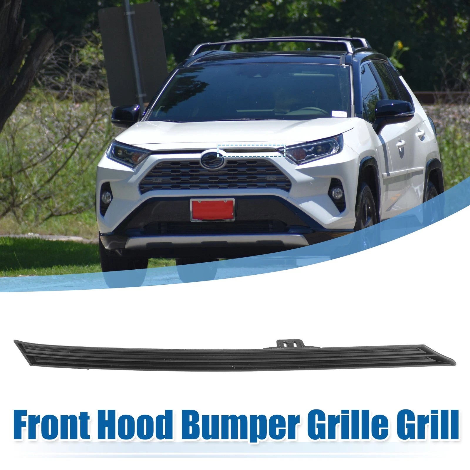 Front Hood Bumper Grille Grill Replacement for Toyota RAV4 (2019–2022)