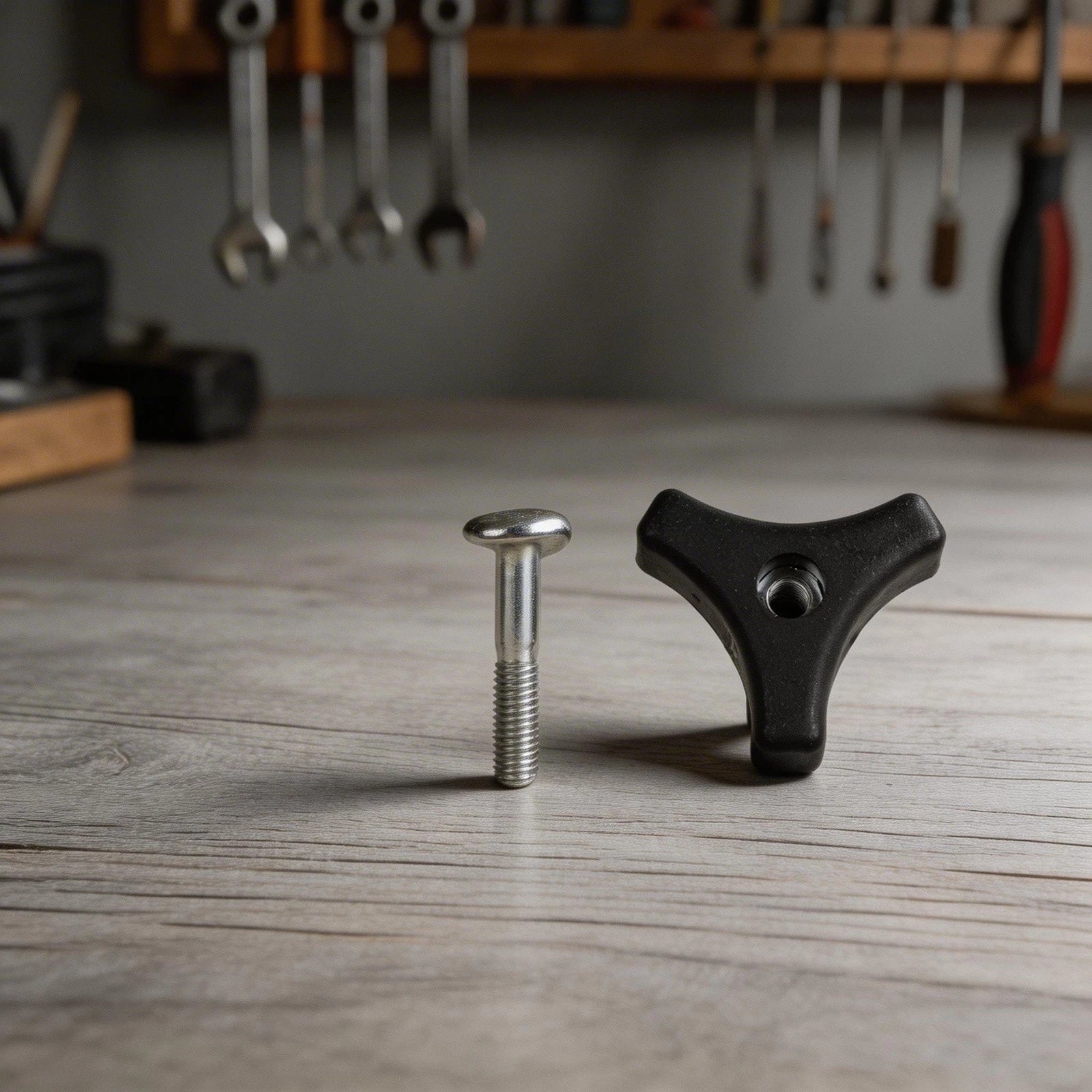 Triangle Handle Knob Bolt for Lawn Mower (52mm Length)