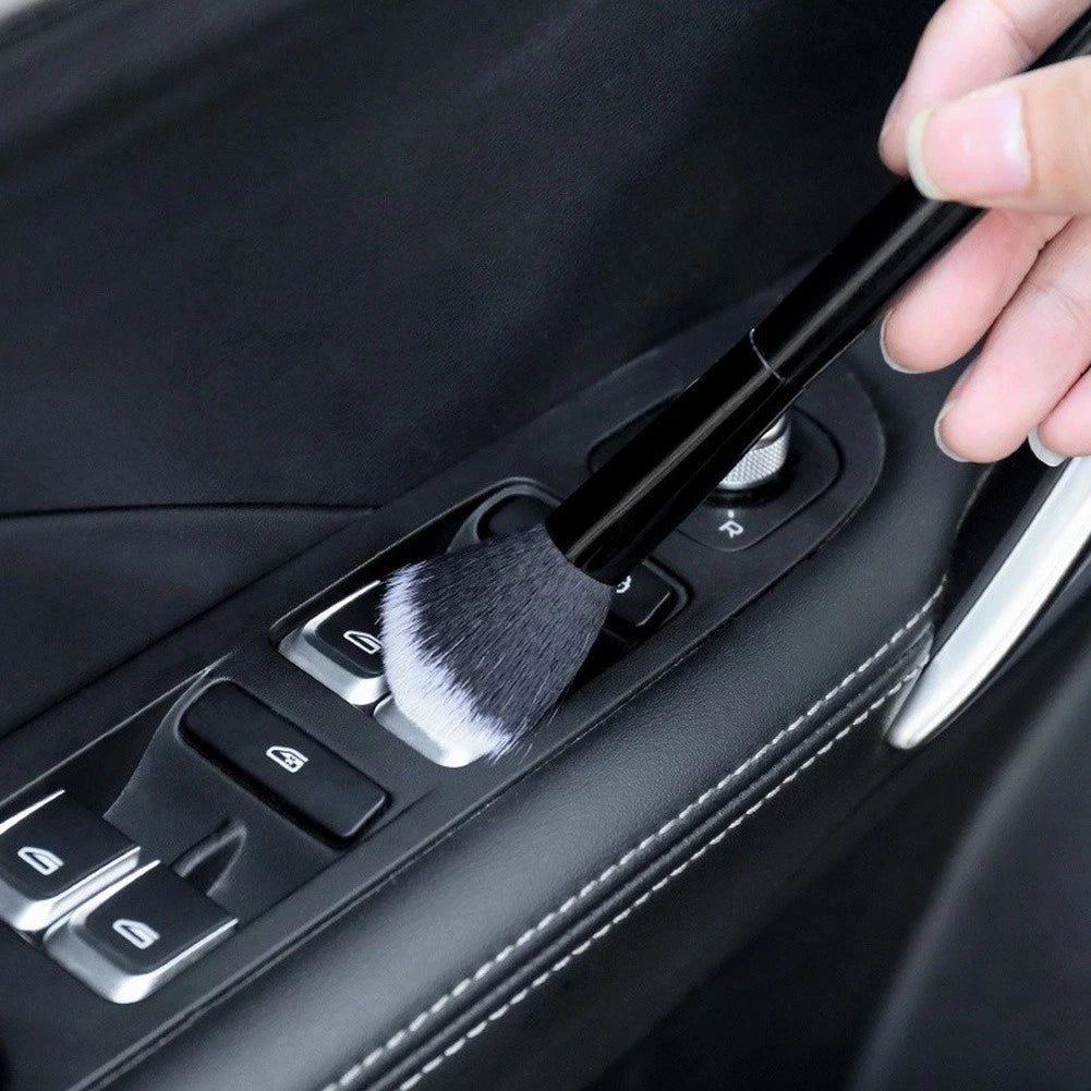 2X Car Interior Detailing Brush Set for Vents Dashboard Cup Holders