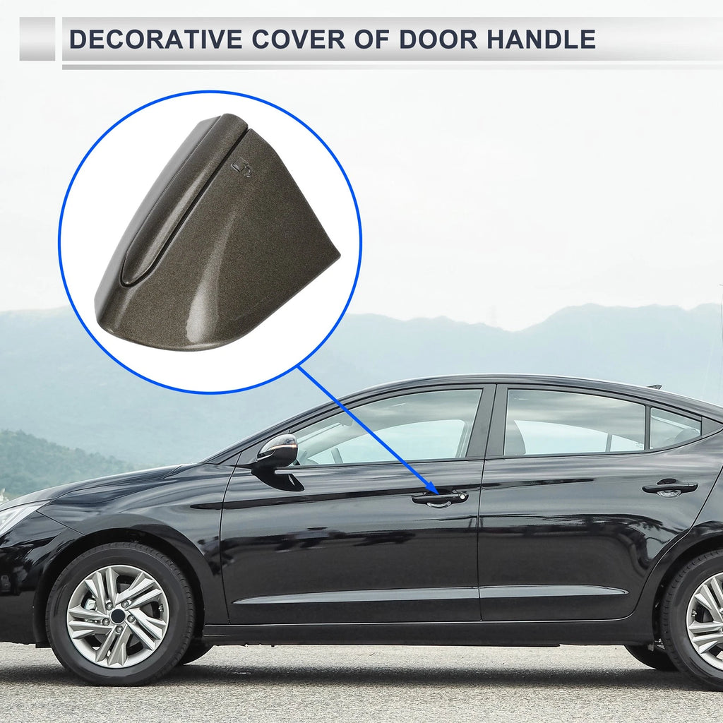 Front Left Door Handle End Cap for Ford Mondeo Edge Taurus (2013–2020) ABS Brown