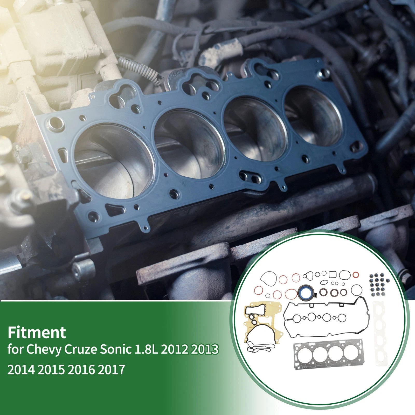 Engine Cylinder Head Gasket Replacement for Chevy Cruze Sonic (2012–2017)