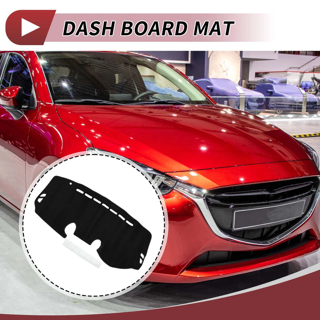 Dashboard Dash Cover Mat for Mazda 2 Demio (2007–2014) Sun Protector Black
