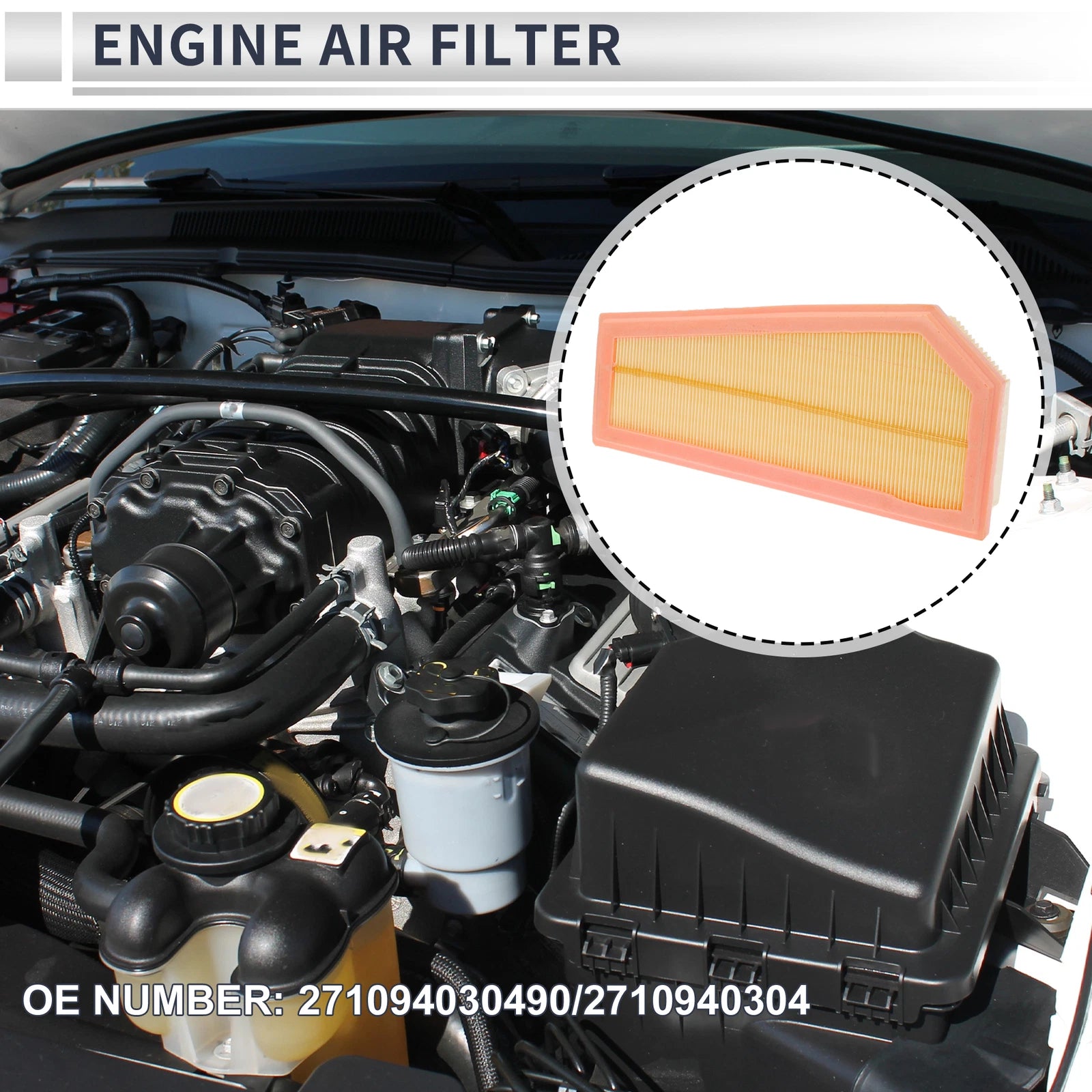 Engine Air Filter Replacement for Mercedes-Benz SLK250 R172 (2012–2015)