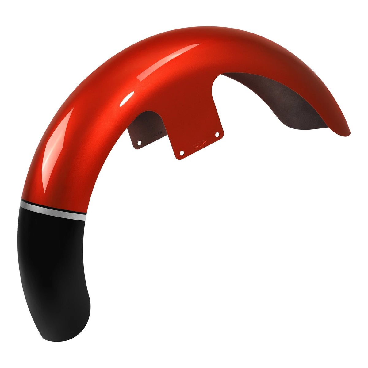 21" Front Fender for Harley Touring (1997–2013) Sunset Orange/Black Fade