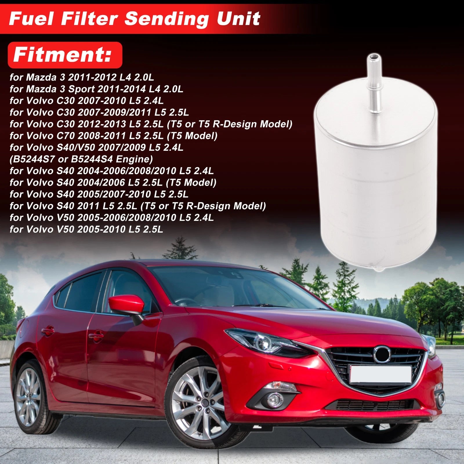 Chassis Pipeline Fuel Filter Assembly for Mazda 3 (2011–2012)