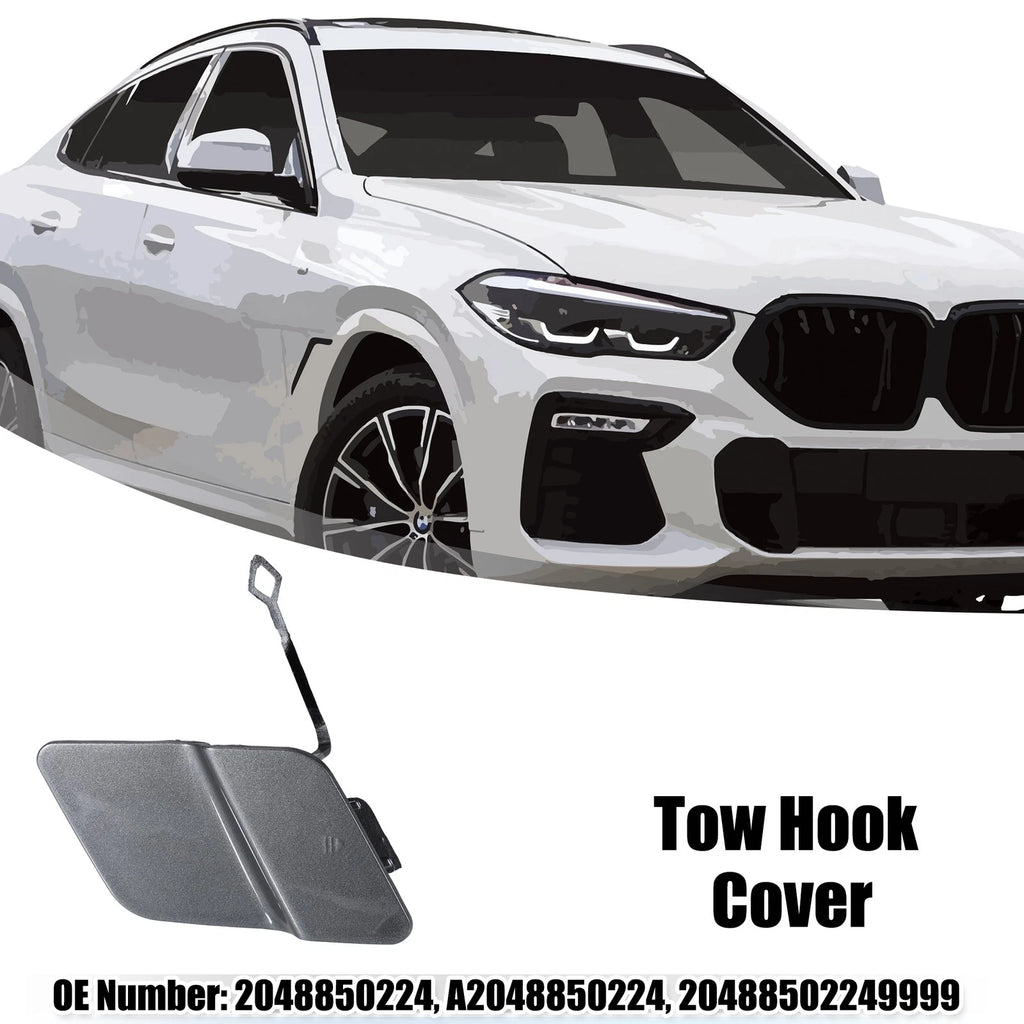 Front Tow Hook Eye Hole Cover Replacement for Mercedes Benz X204 GLK250 (2010–2015)