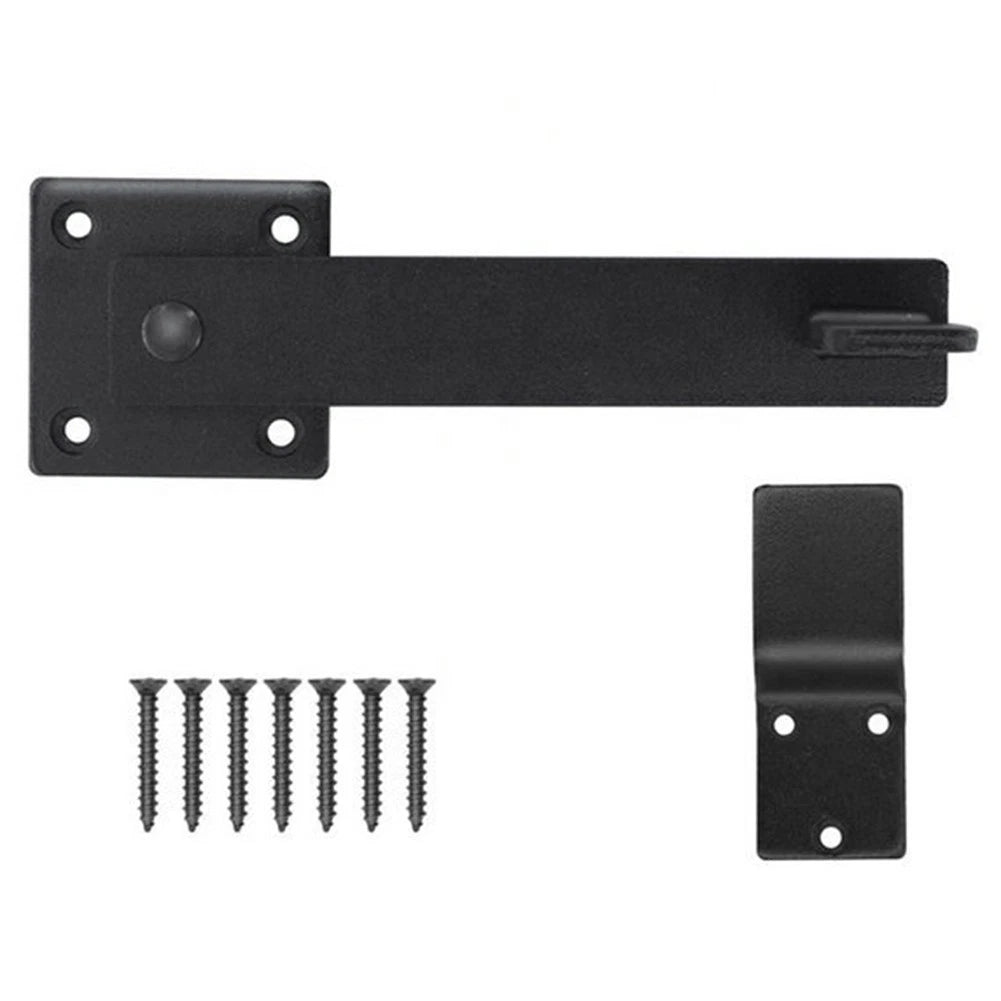 Double Gate Lock for Barn Door Fence (Heavy Duty, Reversible)