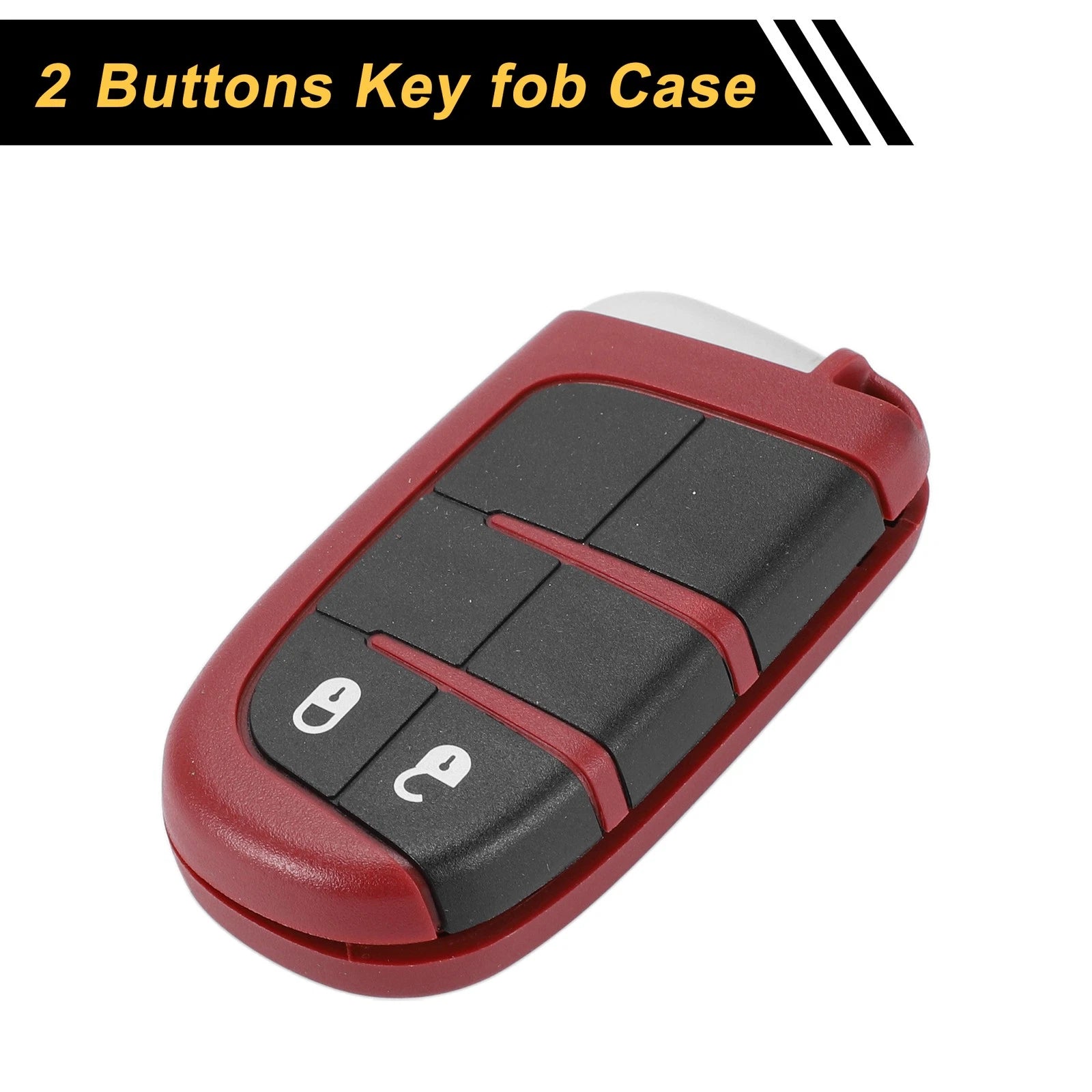 2 Button Key Fob Shell Case Replacement for Dodge Charger (2016–2020)
