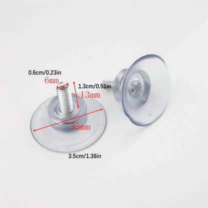 10pcs Rubber Suction Cups with M6/M8 Screws for Glass Table Top