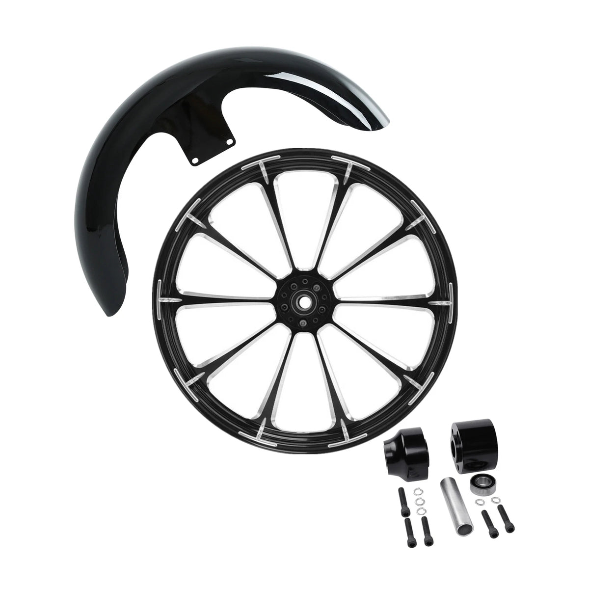 21" Front Fender Wheel Rim & Single Hub for Harley Touring (2008–2013)