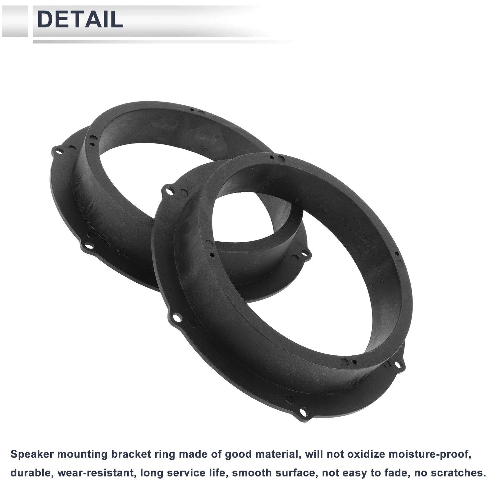 2X Speaker Spacer Ring for Audi A4 (2009) 6.5"
