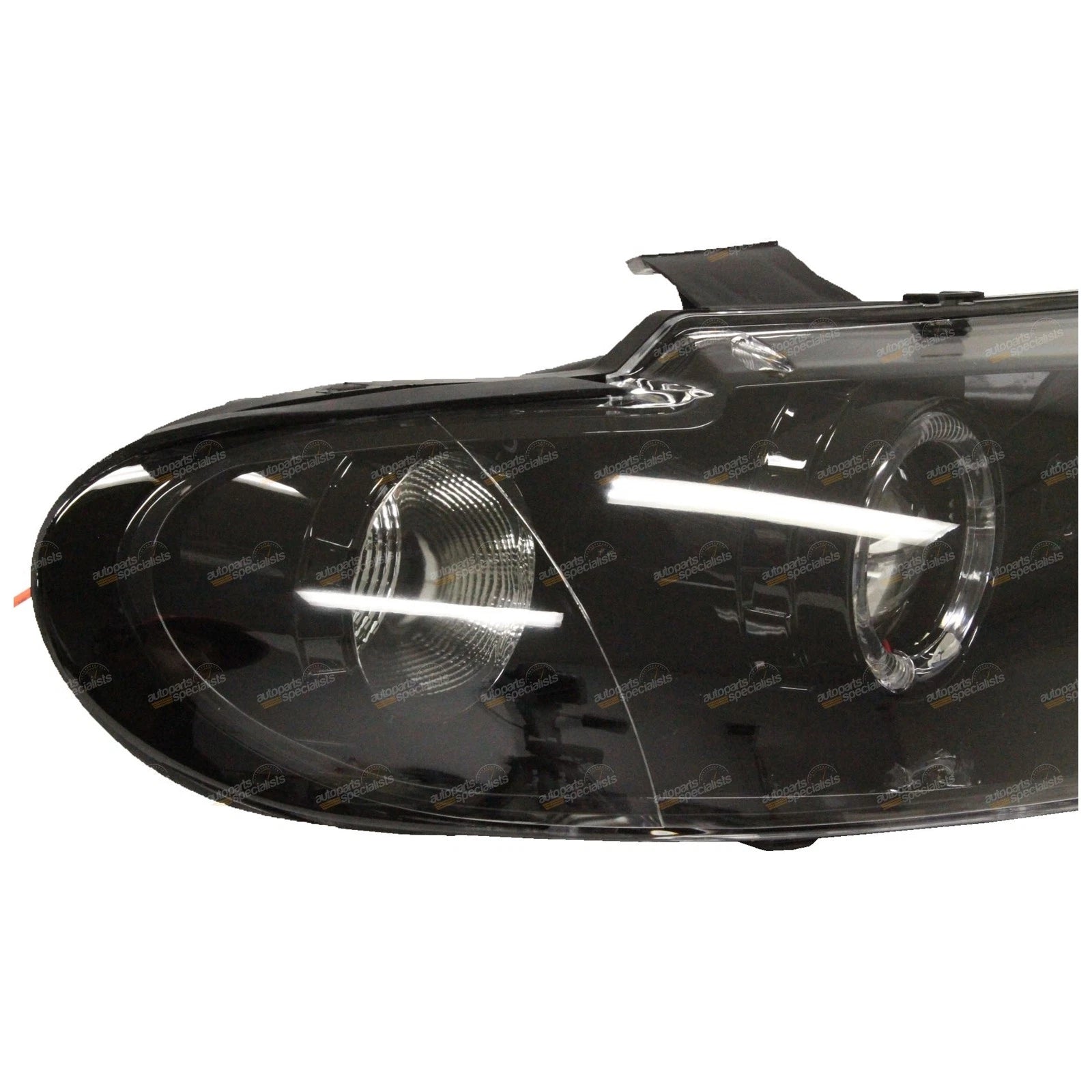 RH Altezza Angel Eye Black Headlight for Holden Commodore VX (2000–2002)