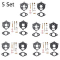 Set of 5 Carburetor Rebuild Kits for B&S 7HP 8HP Engines (394693, 291763, 295938)