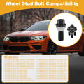 5pc Wheel Lug Stud for BMW 7 (E65, E66, E67) 760i, Li (2003–2008) No. 36136781153
