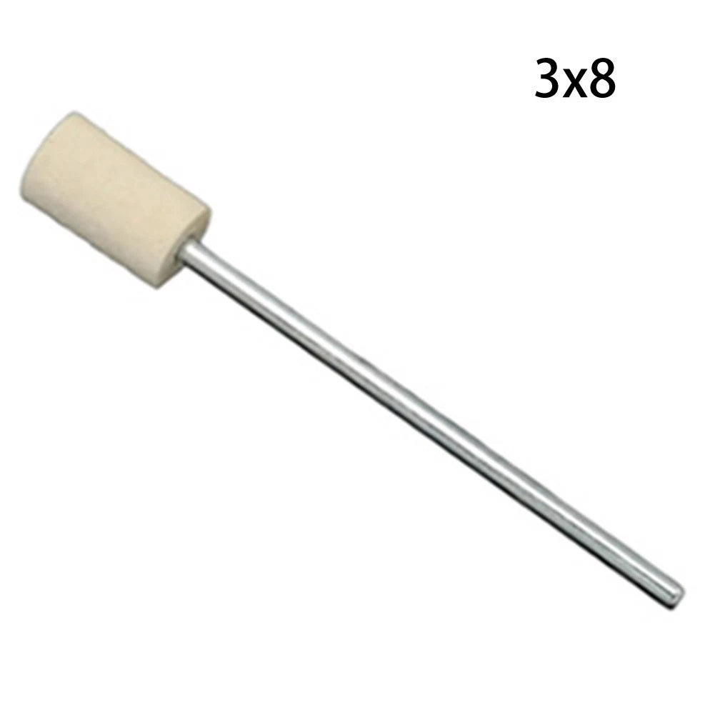 Set of 7 Wool Grinding Heads for Rotary Tool (65mm Handle)