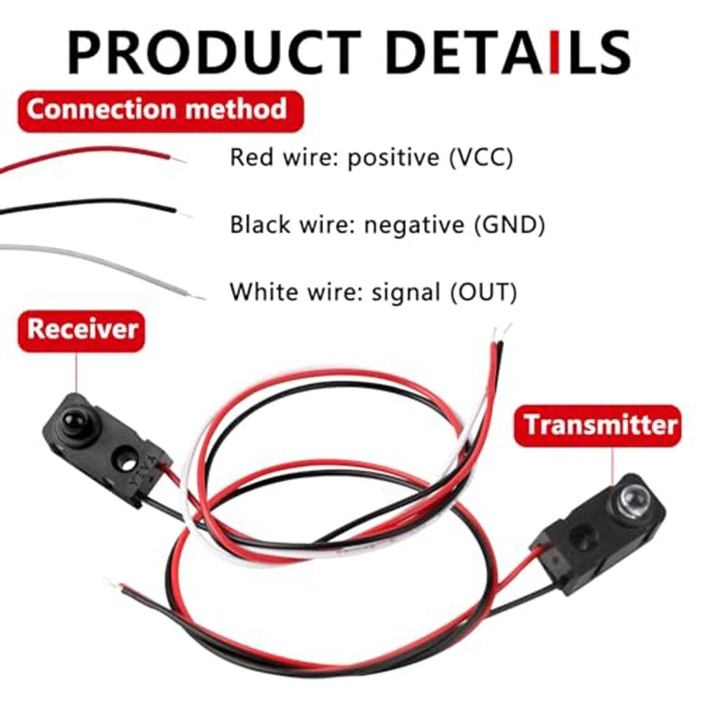 IR Beam Sensor Module Set of 4 for Compact Installation